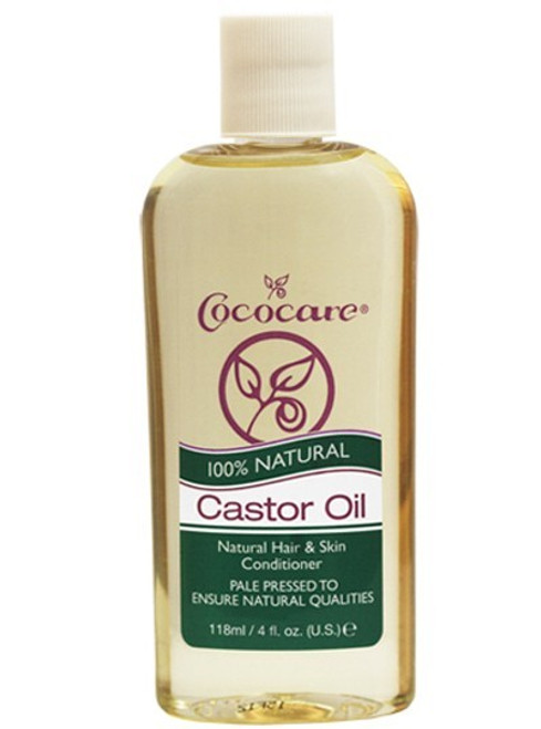 Cococare 100% NATURAL CASTOR OIL- 4oz