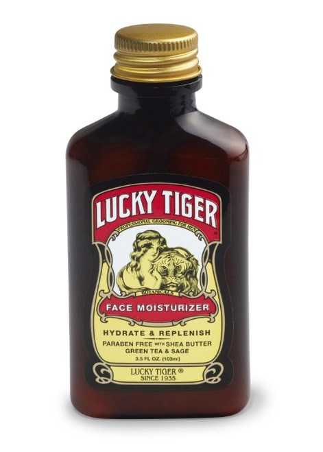 LUCKY TIGER FACE MOISTURIZER with Shea Butter Green Tea &Sage 3.5oz