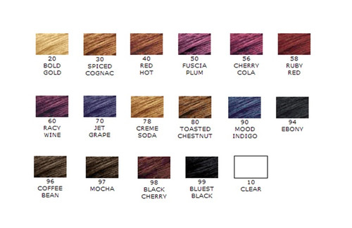 Jazzing Hair Color Chart