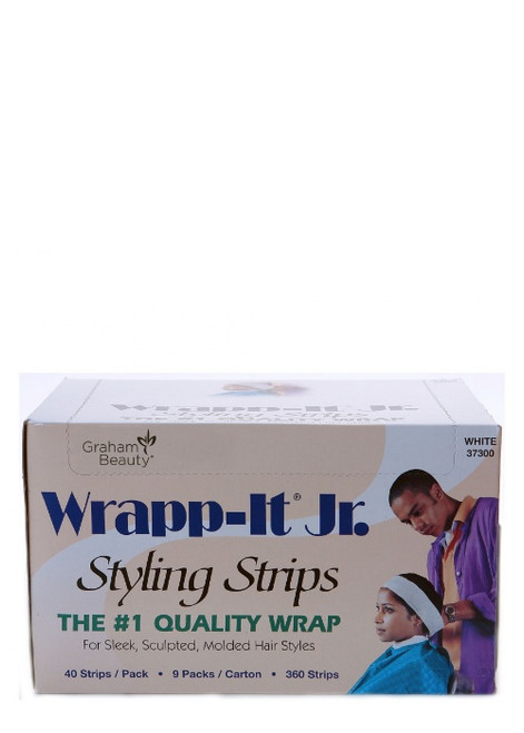 Graham Beauty Wrapp-It Jr. Styling Strips White-360 Strips #37300