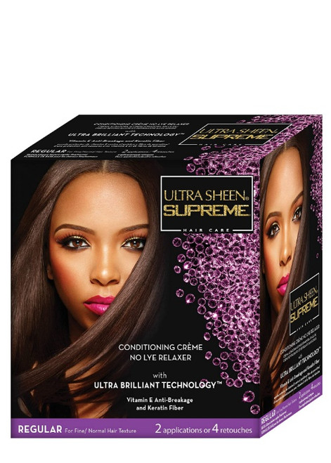 Ultra Sheen Supreme Conditioning Creme No Lye Relaxer kit 