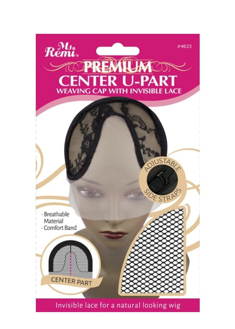 Ms. Remi Center U-Part Weaving Caps with Invisible Lace #4633
