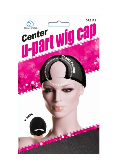 Dream World Center U-part Wig Cap Black #DRE152