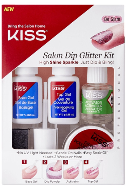 KISS Salon Dip Glitter Kit  KSDG01