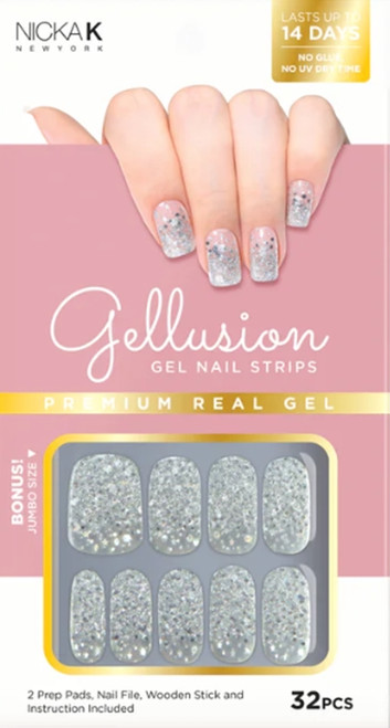 Nicka K Gellusion Gel Nail Strips # NSG002