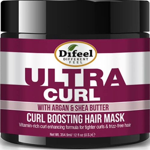 Difeel Ultra Curl with Argan & Shea Butter - Curl Boosting Hair Mask 12 oz