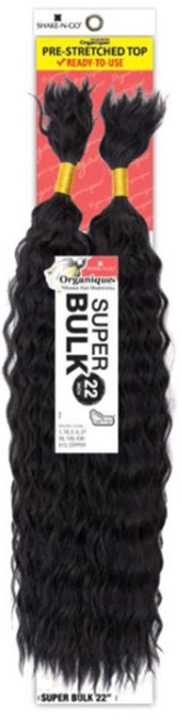 SHAKE N GO Organique Human Hair Blend Braids - SUPER BULK 22"