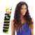 Milky Way Que Human Hair Blend Malaysian Loose Wave 7 Bundle (16", 18", 20")