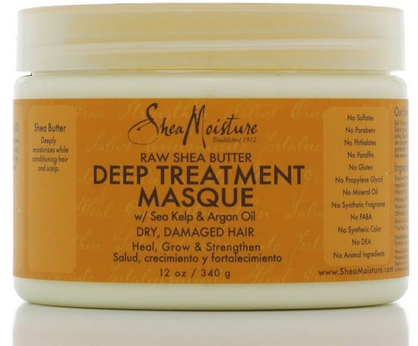 Shea Moisture Deep Treatment Masque, Raw Shea Butter - 12 oz jar