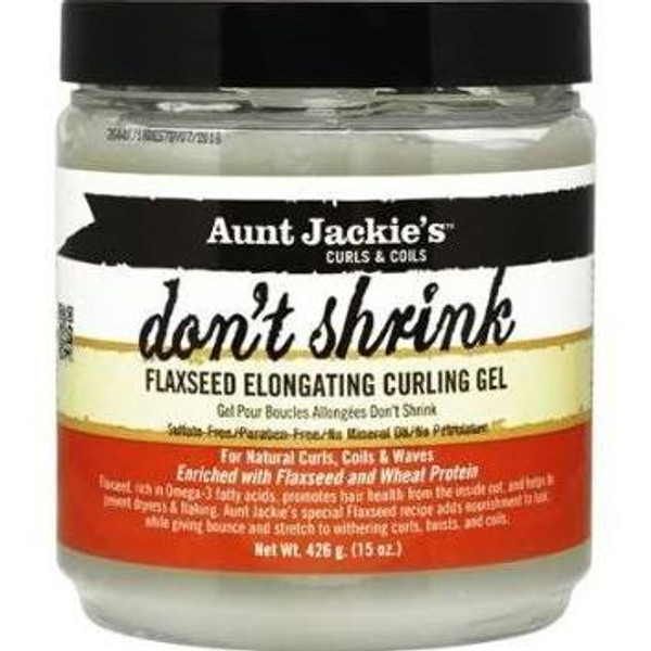 Aunt Jackie's Don't Shrink Flaxseed Elongating Curling Gel 15oz