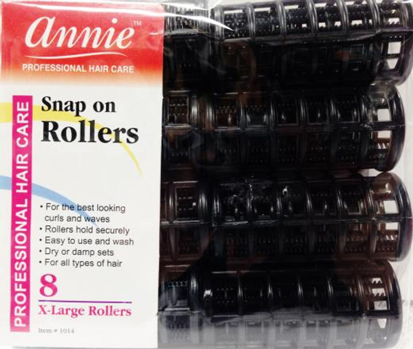 ANNIE SNAP ON ROLLERS 8 X-LARGE ROLLERS 1-1/8