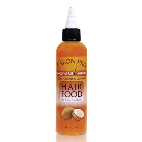 Salon Pro Hair Food Coconut Oil w/ Almond & Oilve Oil (4 oz)
