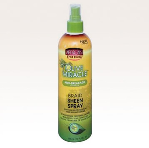 OLIVE MIRACLE BRAID SHEEN SPRAY- 12oz