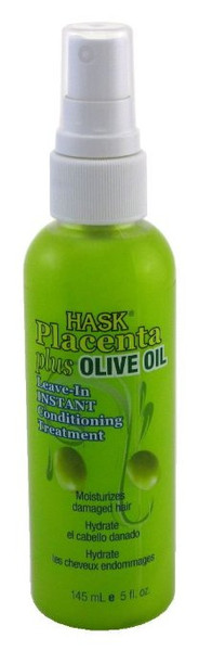 Hask- Placenta Plus Olive Oil/ Leave-In Instant Conditioning treatment- 5 fl. oz.