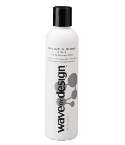 Wave By Design Define & Shine 2 in 1 Dry Finishing Lotion- 8oz