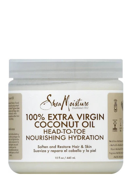 Shea Moisture head to toe nourishing hydration 100% extra virgin coconut oil 14.5oz