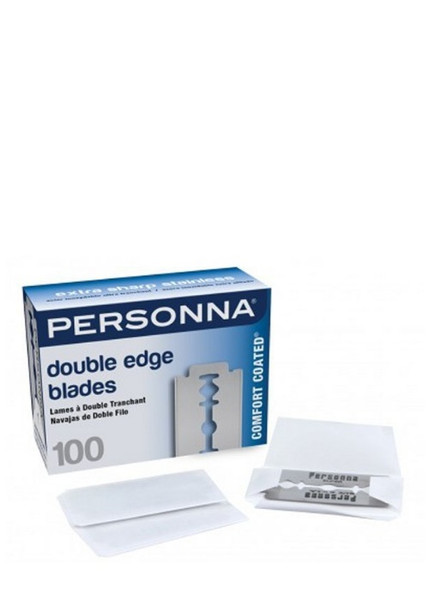 PERSONNA Double Edge Comfort Coated Blades - 100 count 