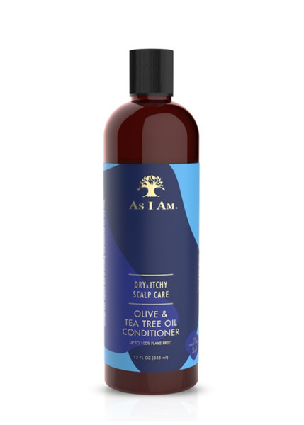 AS I AM Dry & Itchy scalp Care Olive & Tea Tree Oil Conditioner 12oz