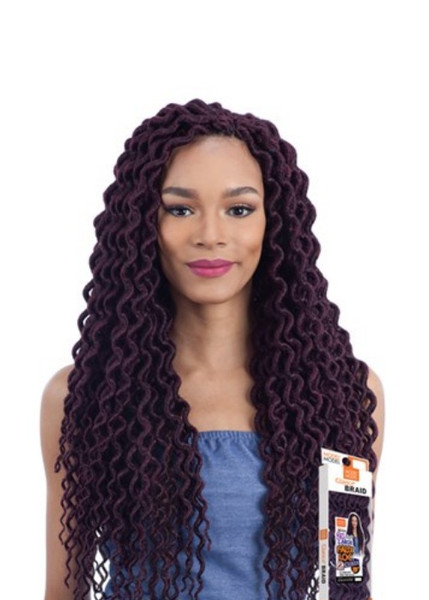 Model Model Glance Crochet Braid 2X Large Soft Curly Faux Loc 20"