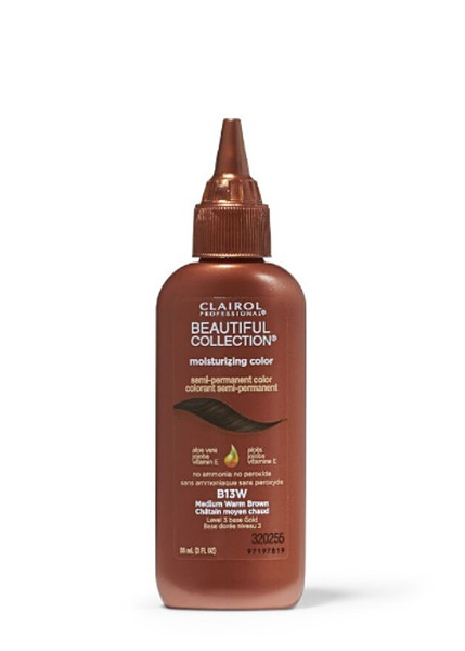 Clairol Beautiful CollectioN Semi-Permanent Moisturizing Color B13W Medium Warm Brown 3oz