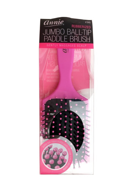 Annie Rubberized Jumbo Ball-Tip Paddle Brush #2843