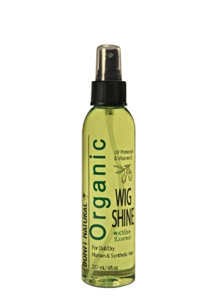 Bonfi Natural Organic Wig Shine with Olive Essence 6oz 