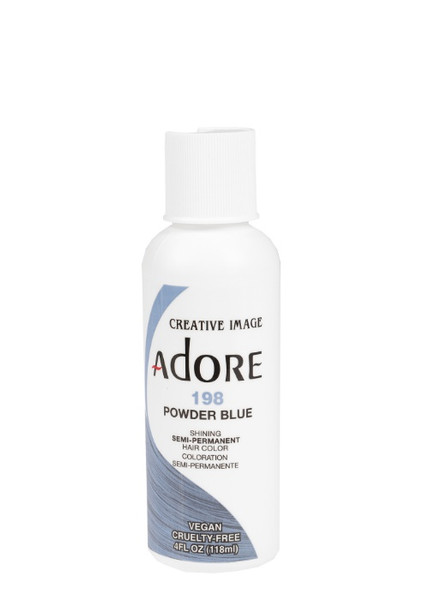  Adore Shining New Semi-Permanent Hair Color 198 Powder Blue 4oz