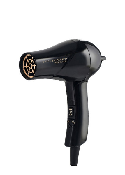 StyleCraft Peewee 1200 Compact Travel Hair Dryer #SCPW1200