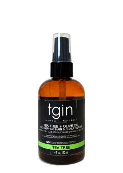 tgin Tea Tree + Olive Oil Detoxifying Hair & Scalp Serum 4oz