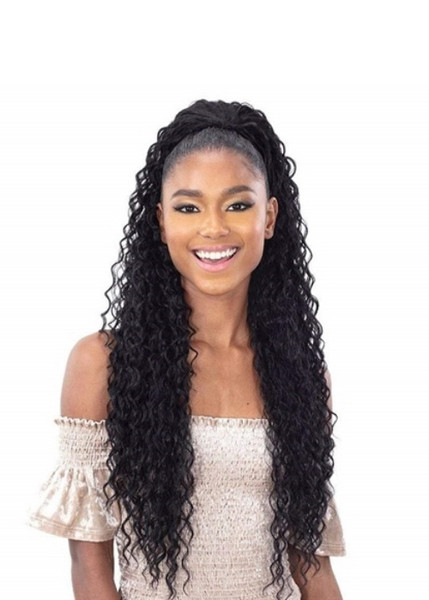 Shake N Go Synthetic Organique Ponytail - BEACH CURL 28"