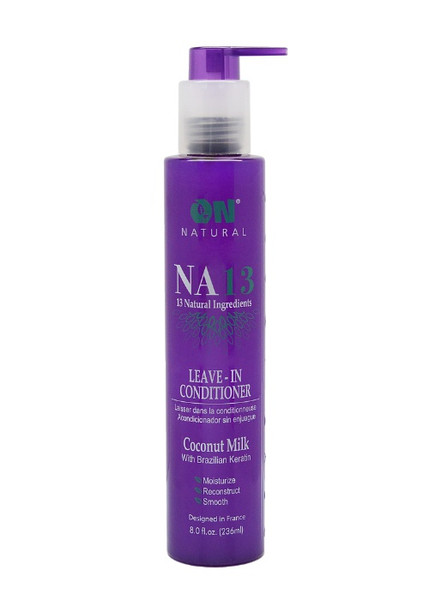 On Natural NA13 Leave-in Conditioner Coconut Milk with Brazilian Keratin 8oz