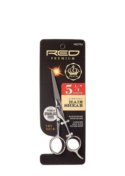 RED Premium 5 ½" straight Hair Shear #HSCP55