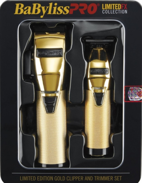 BaByliss Pro LIMITED FX EDITION GOLD CLIPPER  & TRIMMER SET