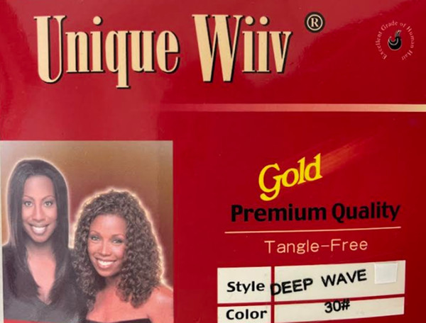 Unique Wiiv Human Hair Weave DEEP WAVE 14"