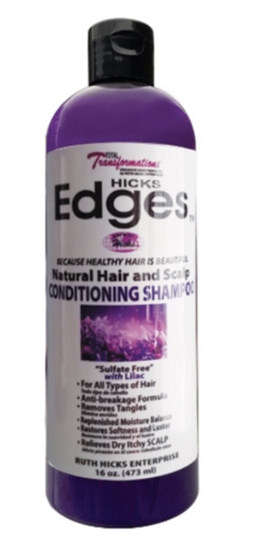  Hicks Edges Natural Hair and Scalp Conditioning Shampoo 16oz