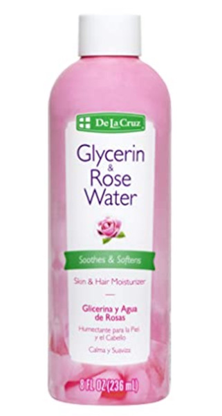 De La Cruz Rose Water and Glycerin 8 oz.