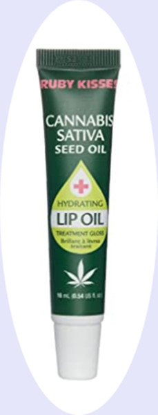 Ruby Kisses Hydrating Lip Oil Cannabis Sativa Hemp Seed