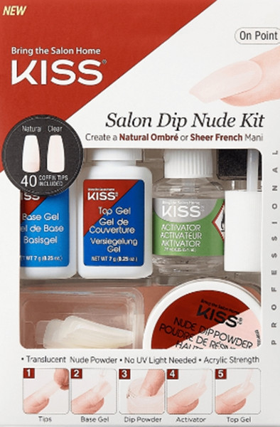 KISS Salon Dip Nude Kit  KSDN01