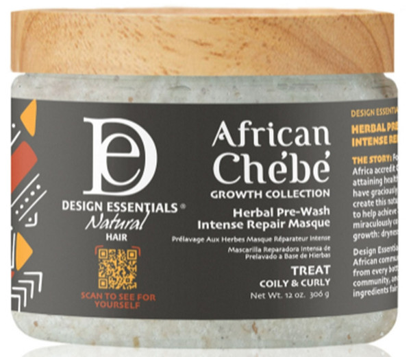 Design Essentials African Chebe Herbal Pre-Wash Intense Repair Masque 12oz.