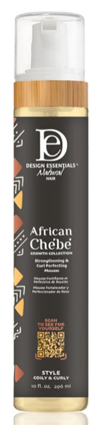 Design Essentials African Chebe  Strengthening & Curl Perfecting Mousse 10 oz.