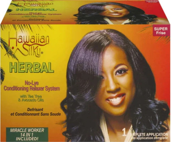 Hawaiian Silky Herbal No Lye Conditioning Relaxer System - Super