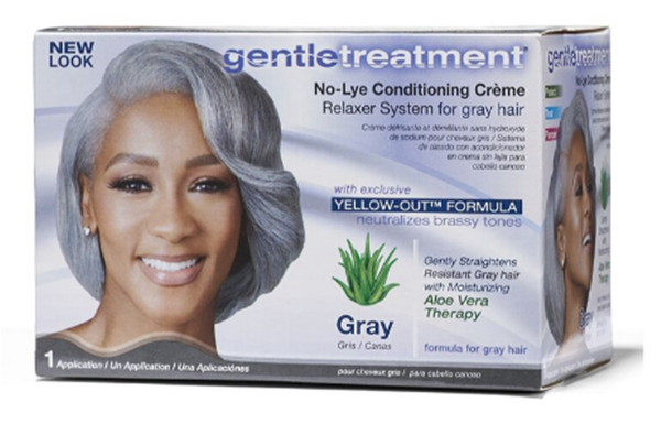 Gentle Treatment No Lye Relaxer Kit (1 application)- Gray