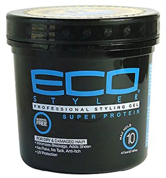 Eco Style Styling Gel Super Protein- Black 16 oz
