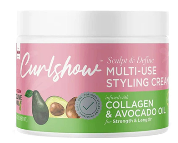 ORS OLIVE OIL CURLSHOW MULTI-USE STYLING CREAM INFUSED WITH COLLAGEN & AVOCADO OIL FOR STRENGTH & LENGTH 12 oz
