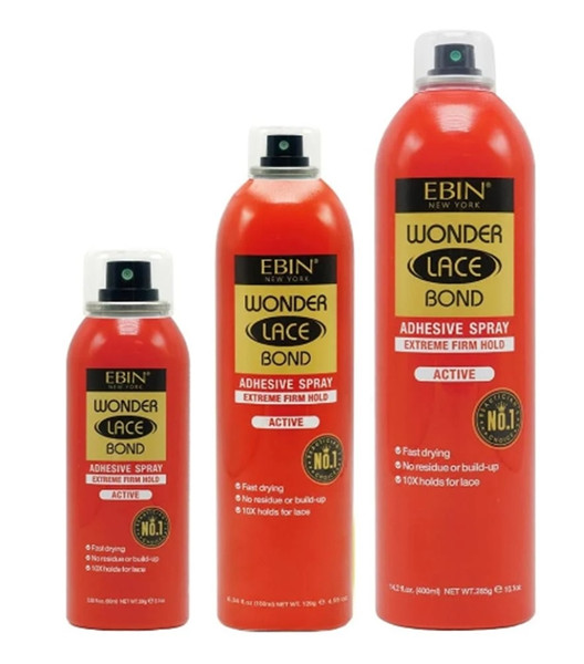 Ebin Wonder Lace Bond Adhesive Spray Extreme Firm Hold