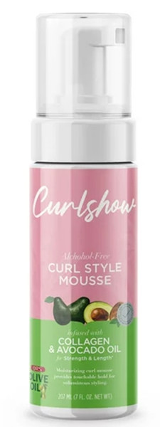 ORS Olive Oil Curlshow Curl Style Mousse with Collagen & Avocado Oil 7oz