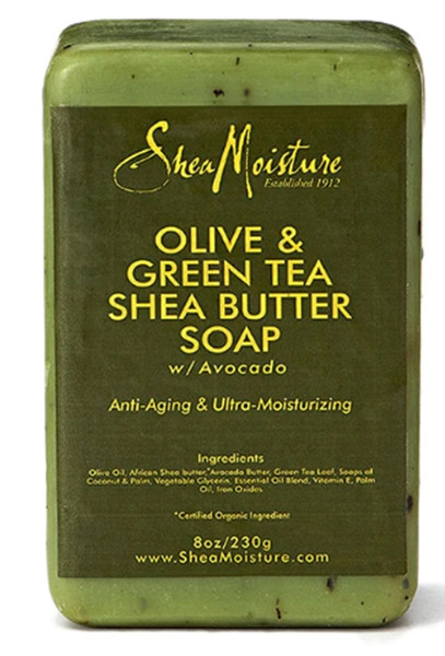 SheaMoisture Shea Butter Soap Olive Oil And Green Tea Extract 8 oz
