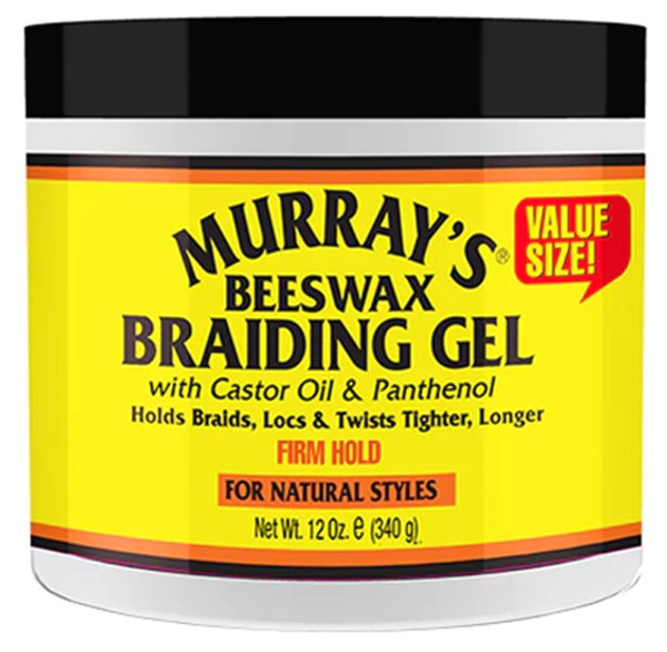  Murrays Beeswax Braiding Gel 12 oz