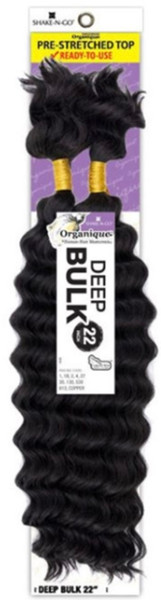 SHAKE N GO Organique Human Hair Blend Braids - DEEP BULK 22"