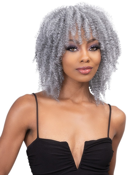 JANET COLLECTION REMY ILLUSION SHORT 3PCS AFRO 100% HUMAN HAIR 